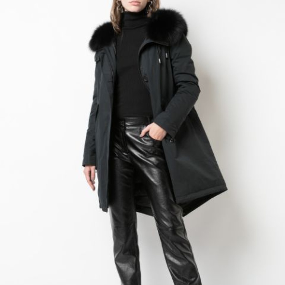 YVES SALOMON Fur Bachett  PARKA 85CM